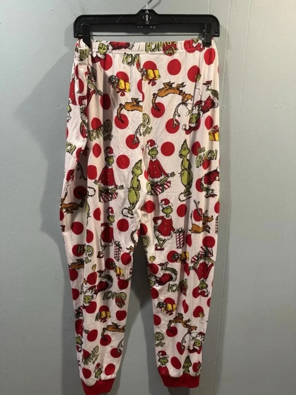 Kids Grinch Red Polka Dot Pajama Pants